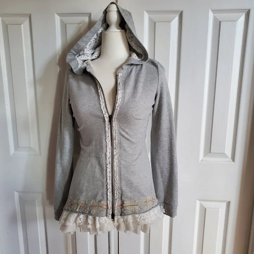 Johnny Was Embroidered Boho Sweatshirt Small Cottagecore Festival - Picture 15 of 15